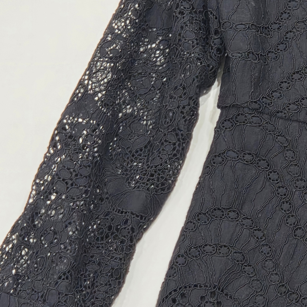 Bardot Black Lace Mini Dress Size 12 - Picture 13 of 16